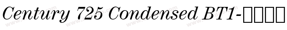 Century 725 Condensed BT1字体转换